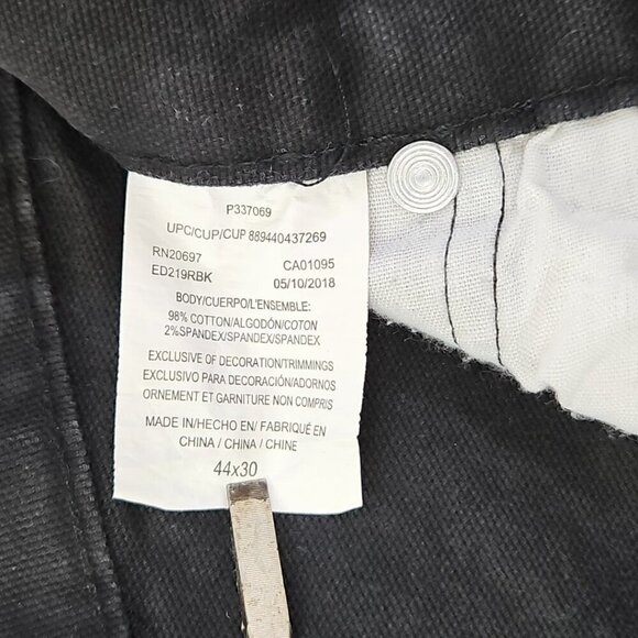 Dickies Men's 44x30 Flex Tough Max Technology Stretch Pants Black Straight Leg - Picture 16 of 16